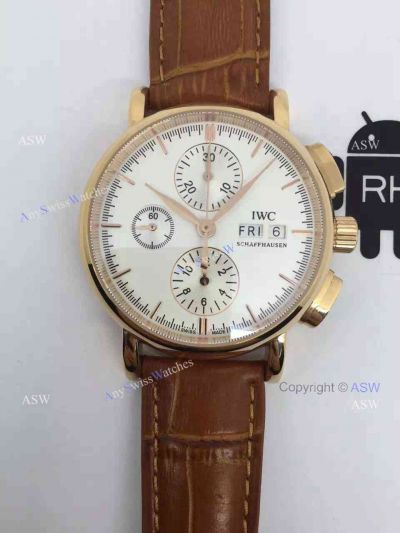 Swiss Copy IWC Schaffhausen Watch Yellow Gold Case